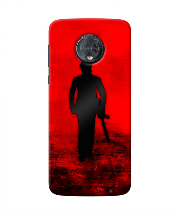 Rocky Bhai with Gun Moto G6 Real 4D Back Cover