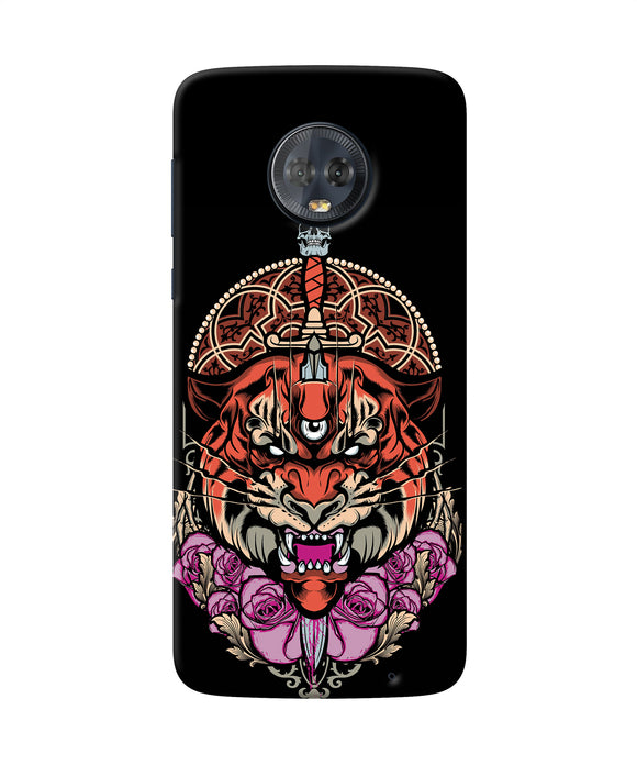 Abstract Tiger Moto G6 Back Cover