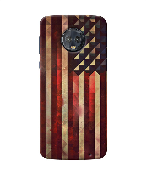Vintage Us Flag Moto G6 Back Cover