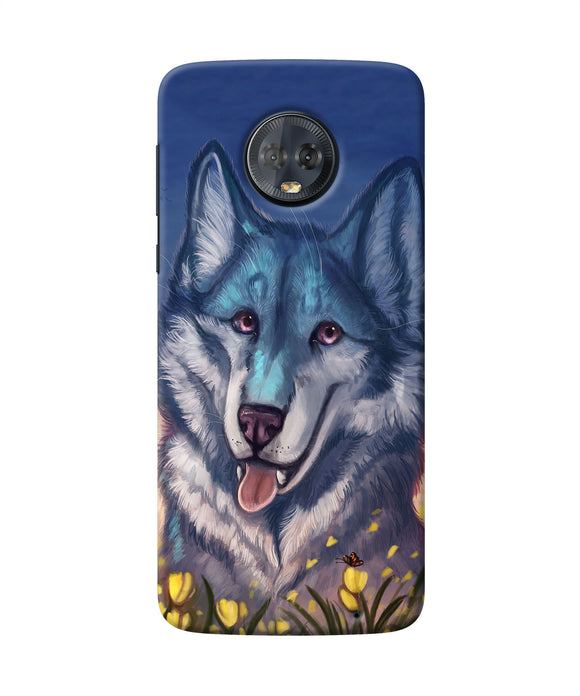 Cute Wolf Moto G6 Back Cover
