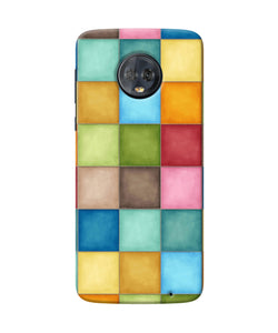 Abstract Colorful Squares Moto G6 Back Cover