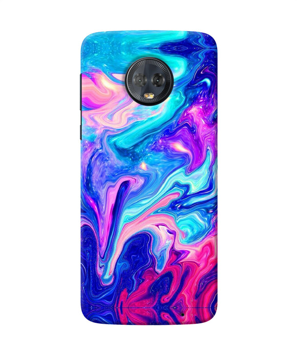 Abstract Colorful Water Moto G6 Back Cover