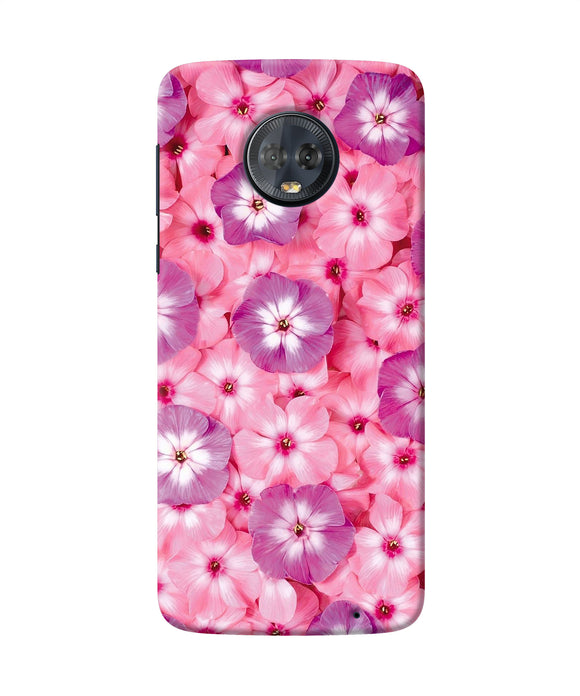 Natural Pink Flower Moto G6 Back Cover