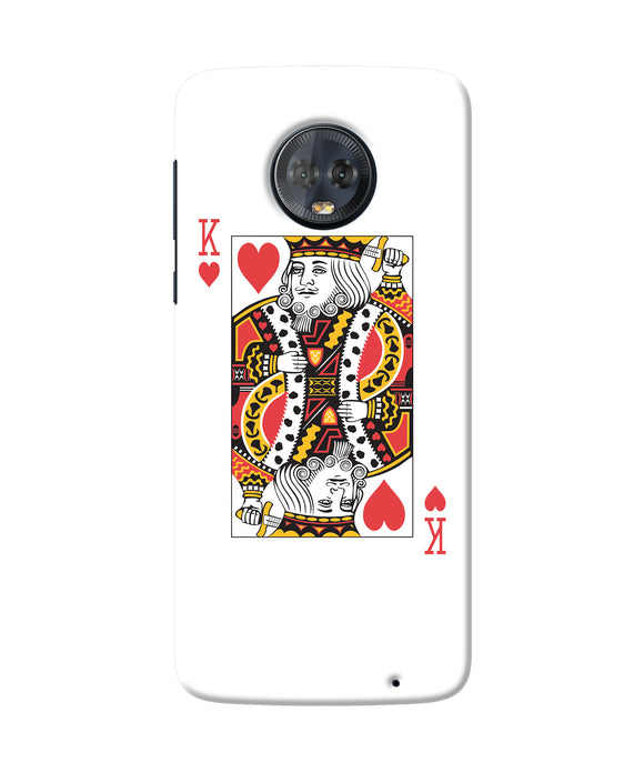 Heart King Card Moto G6 Back Cover