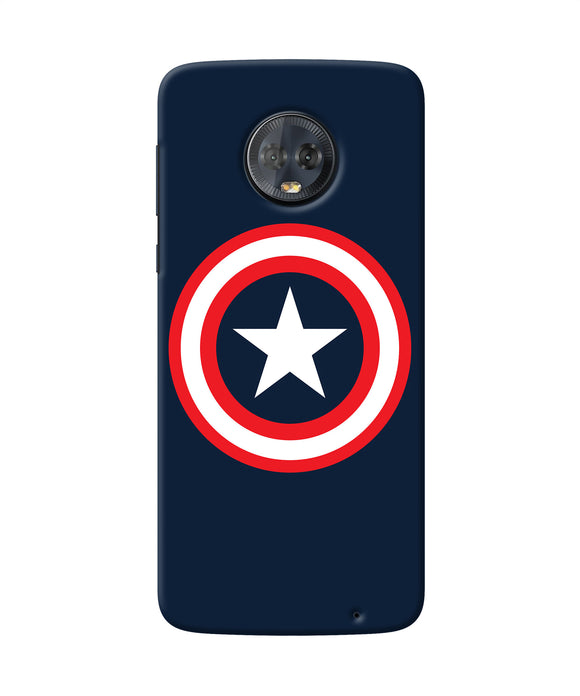 Captain America Logo Moto G6 Back Cover