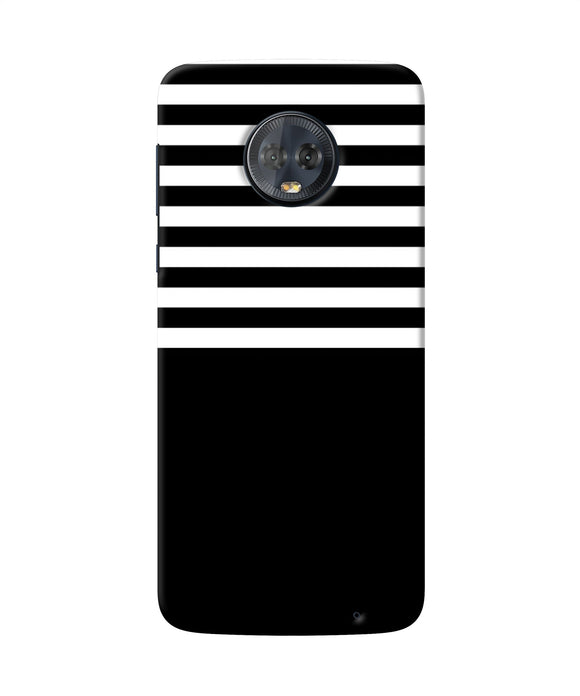 Black And White Print Moto G6 Back Cover