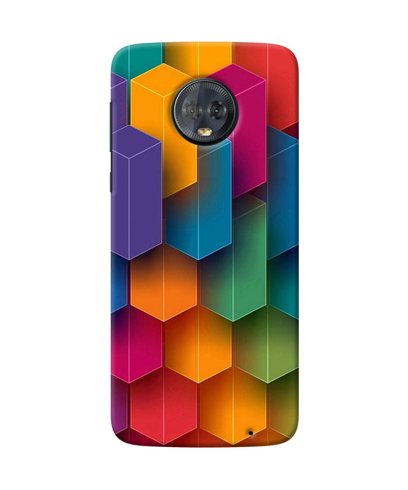 Abstract Rectangle Print Moto G6 Back Cover