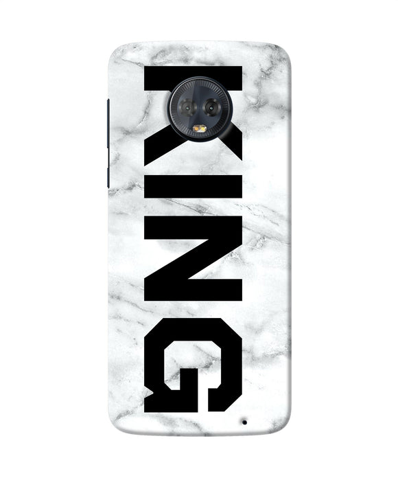King Marble Text Moto G6 Back Cover