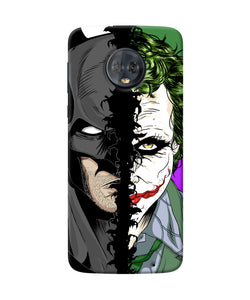 Batman Vs Joker Half Face Moto G6 Back Cover