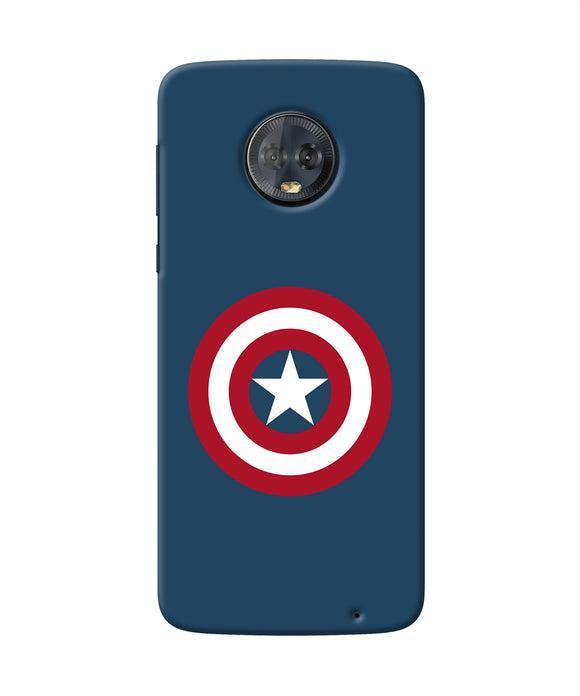 Captain America Logo Moto G6 Back Cover