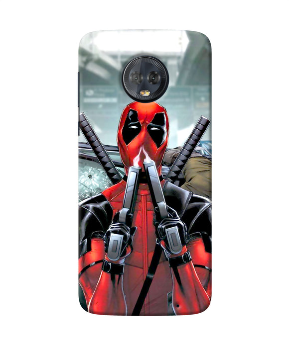 Deadpool With Gun Moto G6 Back Cover