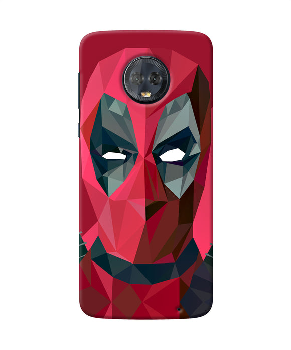 Abstract Deadpool Full Mask Moto G6 Back Cover