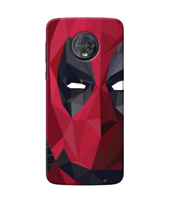 Abstract Deadpool Half Mask Moto G6 Back Cover