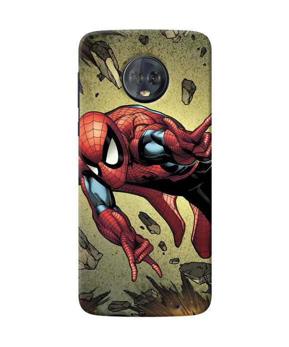 Spiderman On Sky Moto G6 Back Cover