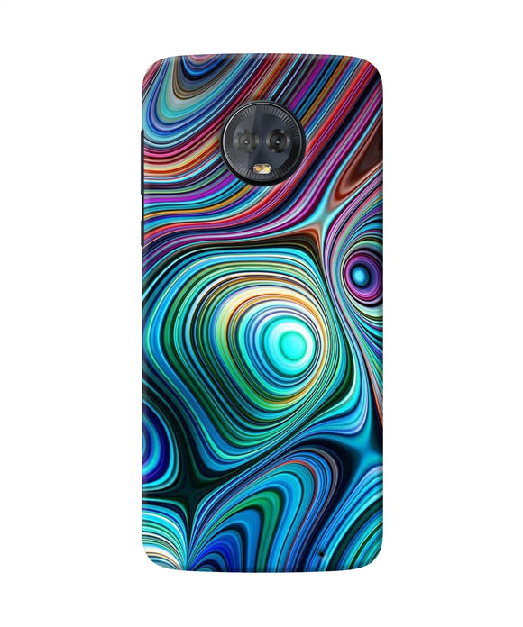 Abstract Coloful Waves Moto G6 Back Cover