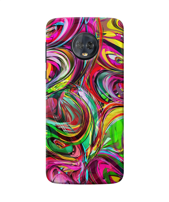 Abstract Colorful Ink Moto G6 Back Cover