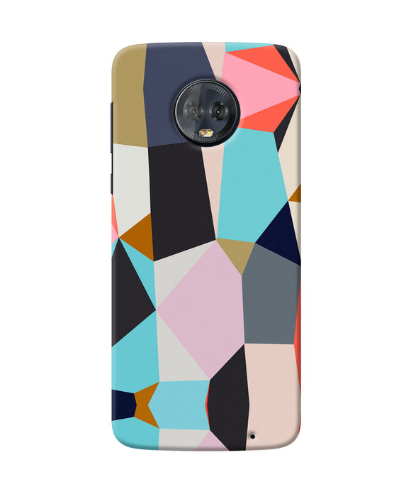 Abstract Colorful Shapes Moto G6 Back Cover