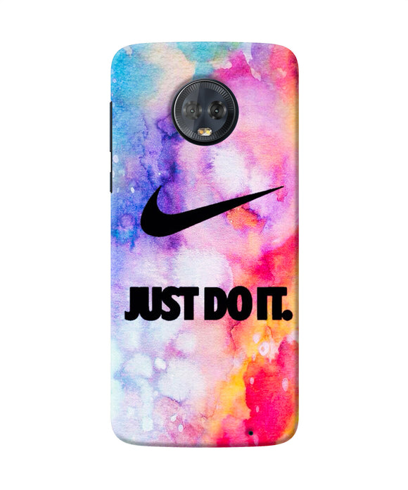 Just Do It Colors Moto G6 Back Cover