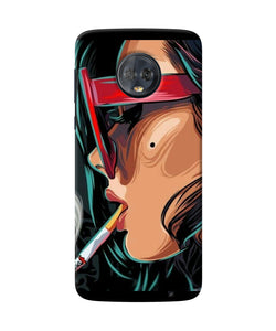 Smoking Girl Moto G6 Back Cover