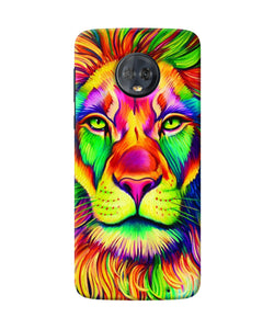 Lion Color Poster Moto G6 Back Cover