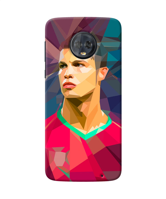 Abstract Ronaldo Moto G6 Back Cover