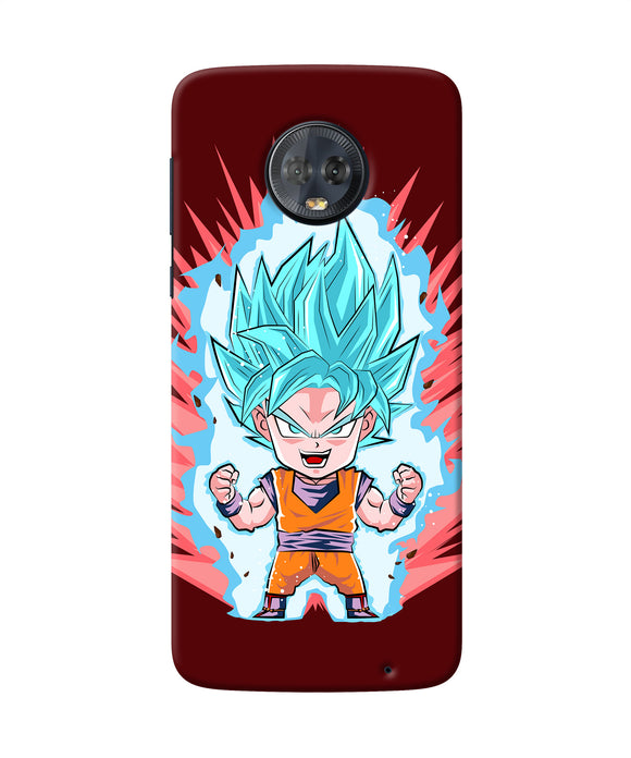 Goku Little Character Moto G6 Back Cover