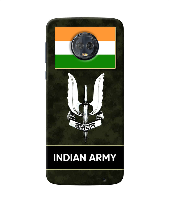 Indian Flag Balidan Logo Moto G6 Back Cover