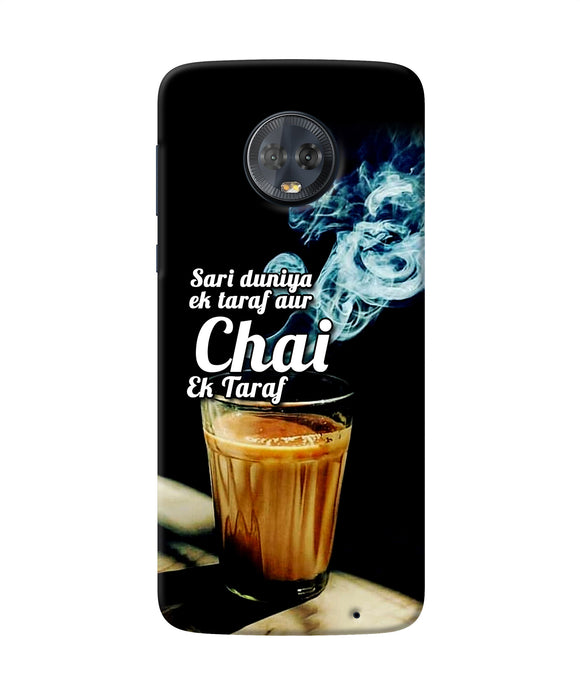 Chai Ek Taraf Quote Moto G6 Back Cover