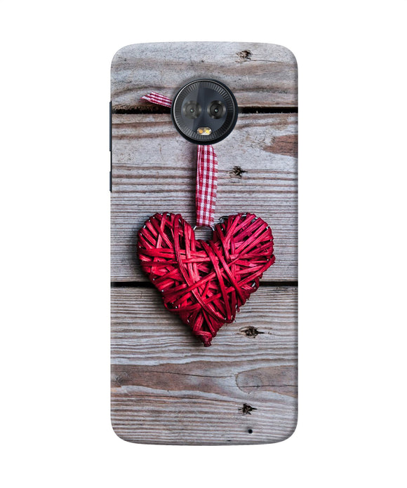 Lace Heart Moto G6 Back Cover