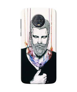 Beard Man Character Moto G6 Back Cover