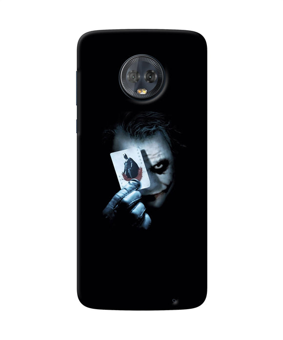Joker Dark Knight Card Moto G6 Back Cover