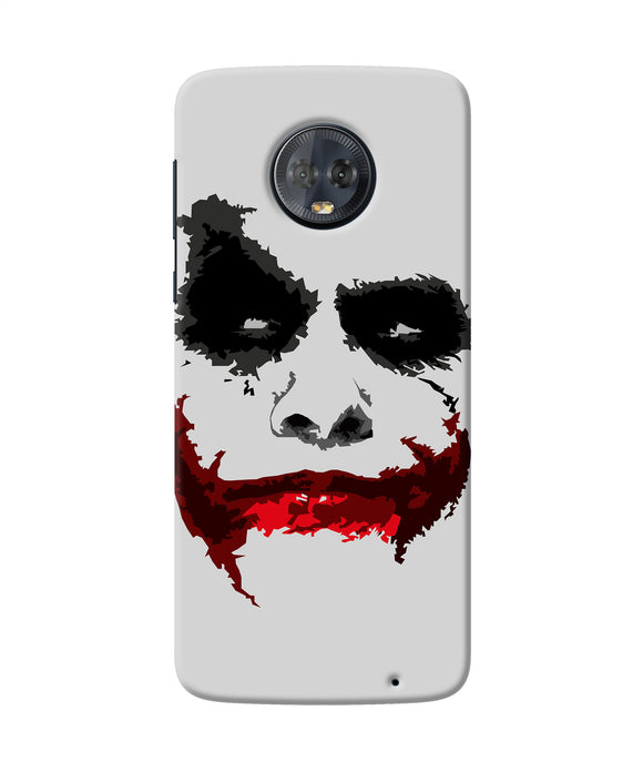 Joker Dark Knight Red Smile Moto G6 Back Cover