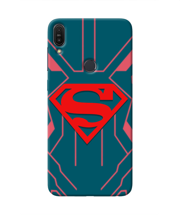 Superman Techno Asus Zenfone Max Pro M1 Real 4D Back Cover