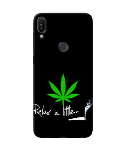 Weed Relax Quote Asus Zenfone Max Pro M1 Real 4D Back Cover