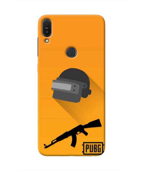 PUBG Helmet and Gun Asus Zenfone Max Pro M1 Real 4D Back Cover