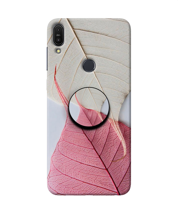 White Pink Leaf Asus Zenfone Max Pro M1 Pop Case