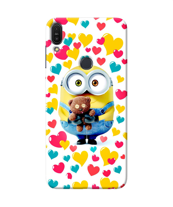 Minion Teddy Hearts Asus Zenfone Max Pro M1 Back Cover
