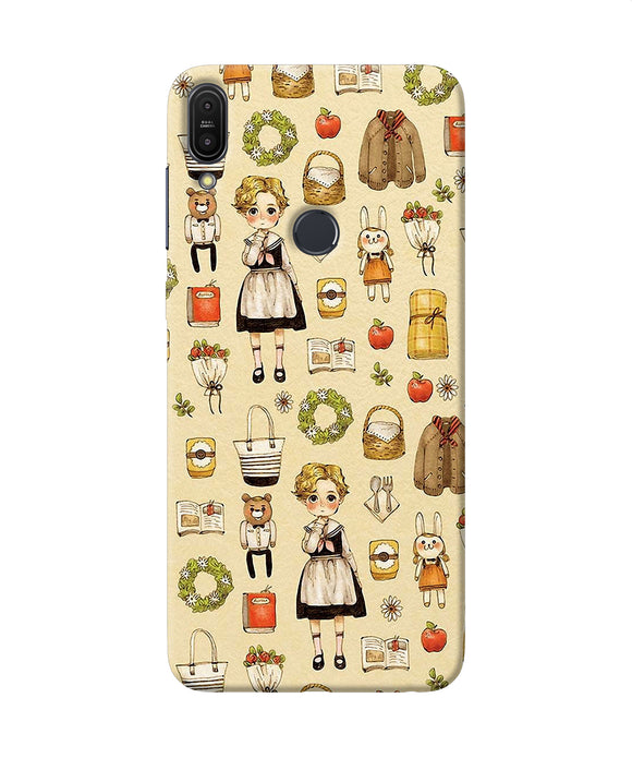 Canvas Girl Print Asus Zenfone Max Pro M1 Back Cover
