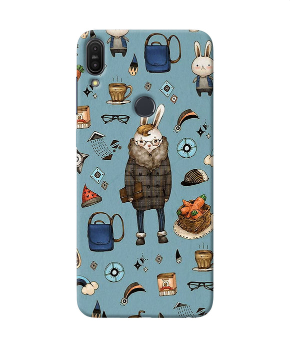 Canvas Rabbit Print Asus Zenfone Max Pro M1 Back Cover