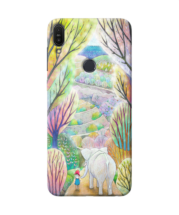 Natual Elephant Girl Asus Zenfone Max Pro M1 Back Cover