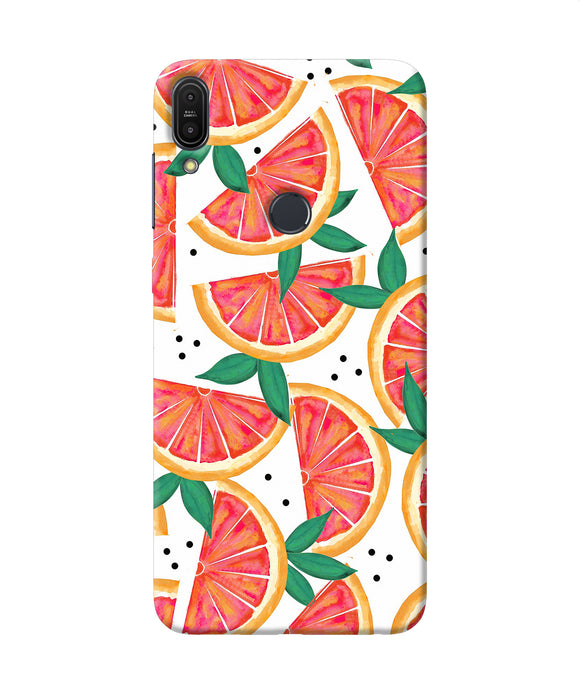 Abstract Orange Print Asus Zenfone Max Pro M1 Back Cover