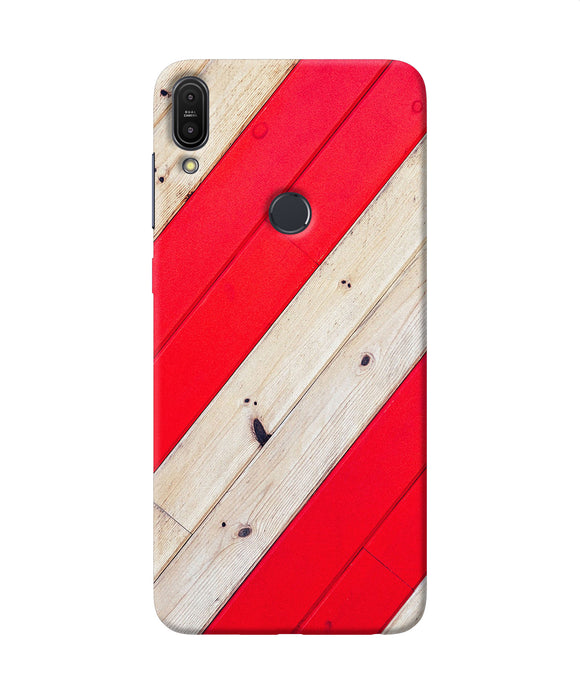 Abstract Red Brown Wooden Asus Zenfone Max Pro M1 Back Cover