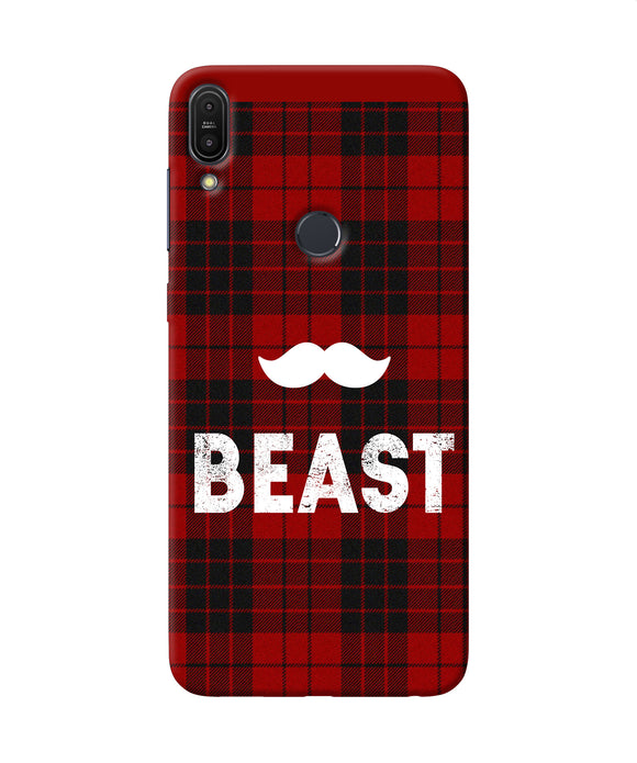 Beast Red Square Asus Zenfone Max Pro M1 Back Cover