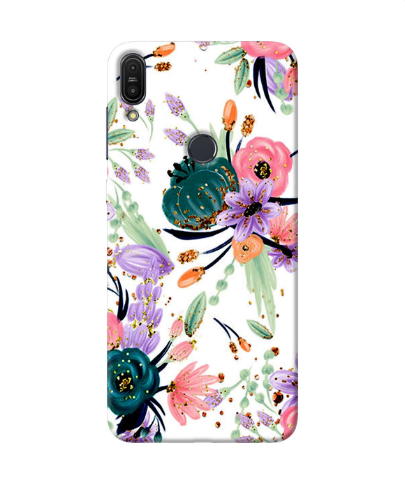 Abstract Flowers Print Asus Zenfone Max Pro M1 Back Cover
