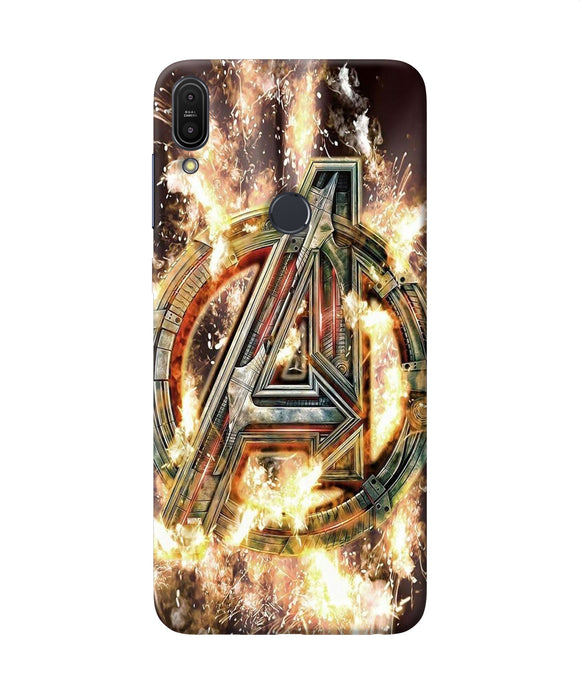 Avengers Burning Logo Asus Zenfone Max Pro M1 Back Cover