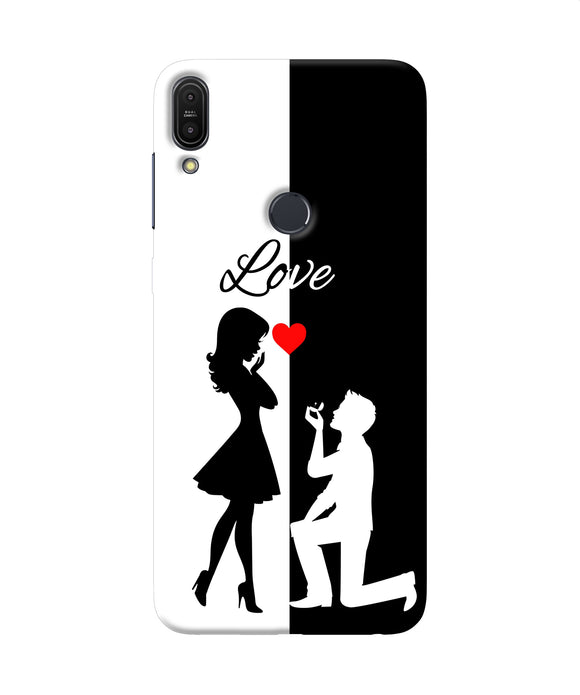 Love Propose Black And White Asus Zenfone Max Pro M1 Back Cover