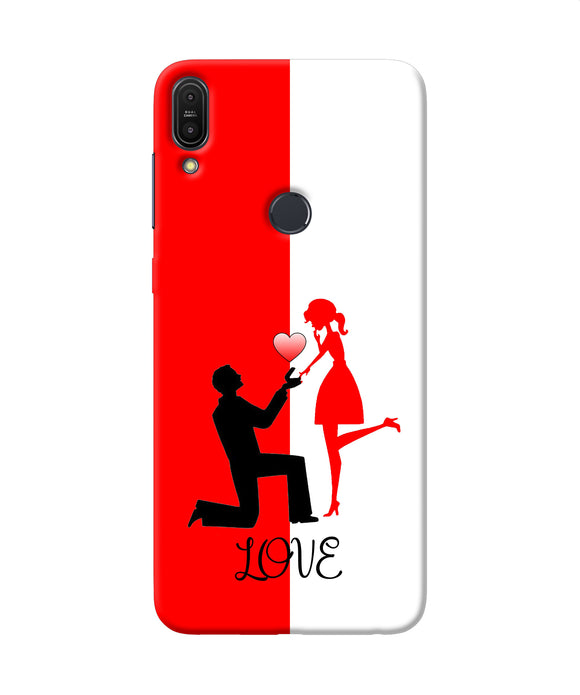 Love Propose Red And White Asus Zenfone Max Pro M1 Back Cover