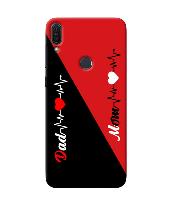 Mom Dad Heart Line Asus Zenfone Max Pro M1 Back Cover
