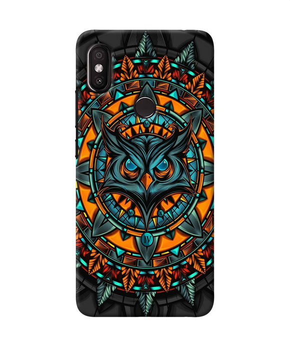 Angry Owl Art Redmi Y2 Back Cover