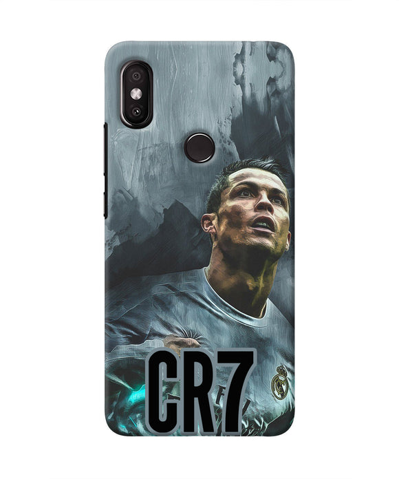 Christiano Ronaldo Grey Redmi Y2 Real 4D Back Cover